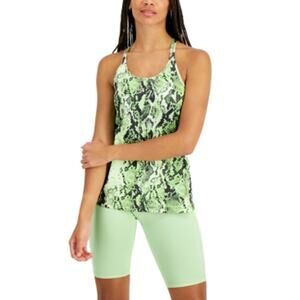 ID Ideology Women's Sandra Snake Strappy Tank Top, green XS
